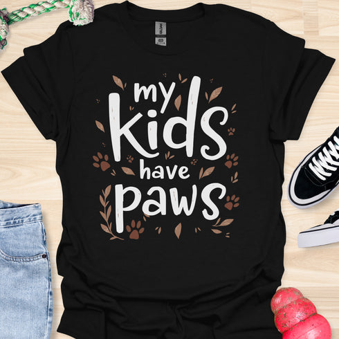 My kids have paws - V2 - Forest T-Shirt